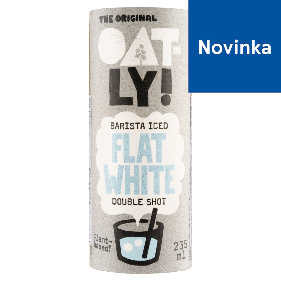 obrázok 1 z Oatly! Barista Iced Flat White ovsený nápoj s kávou 235 ml