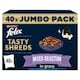 image 1 of Felix Tasty Shreds Cat Food Mixed Selection In Gravy 40X80g