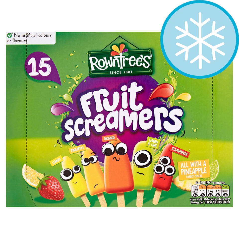 Rowntrees Fruit Screamers 15X15ml