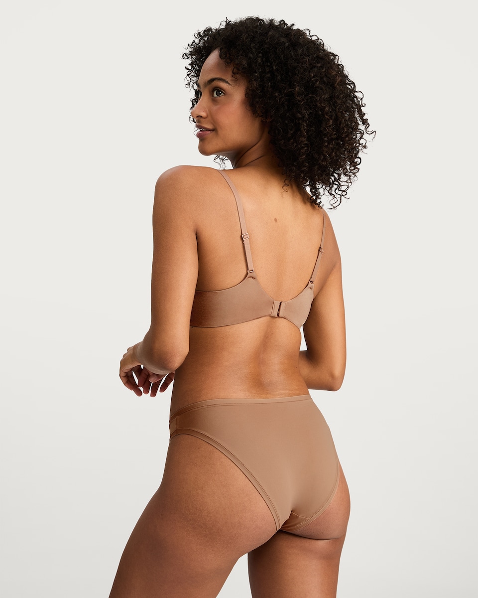 image 1 of F&F Underwired Contour Push Up Bra in Med Nude