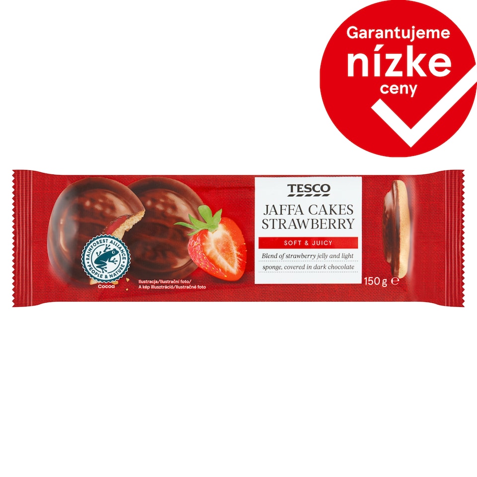 Tesco Jaffa Cakes Strawberry 150 g
