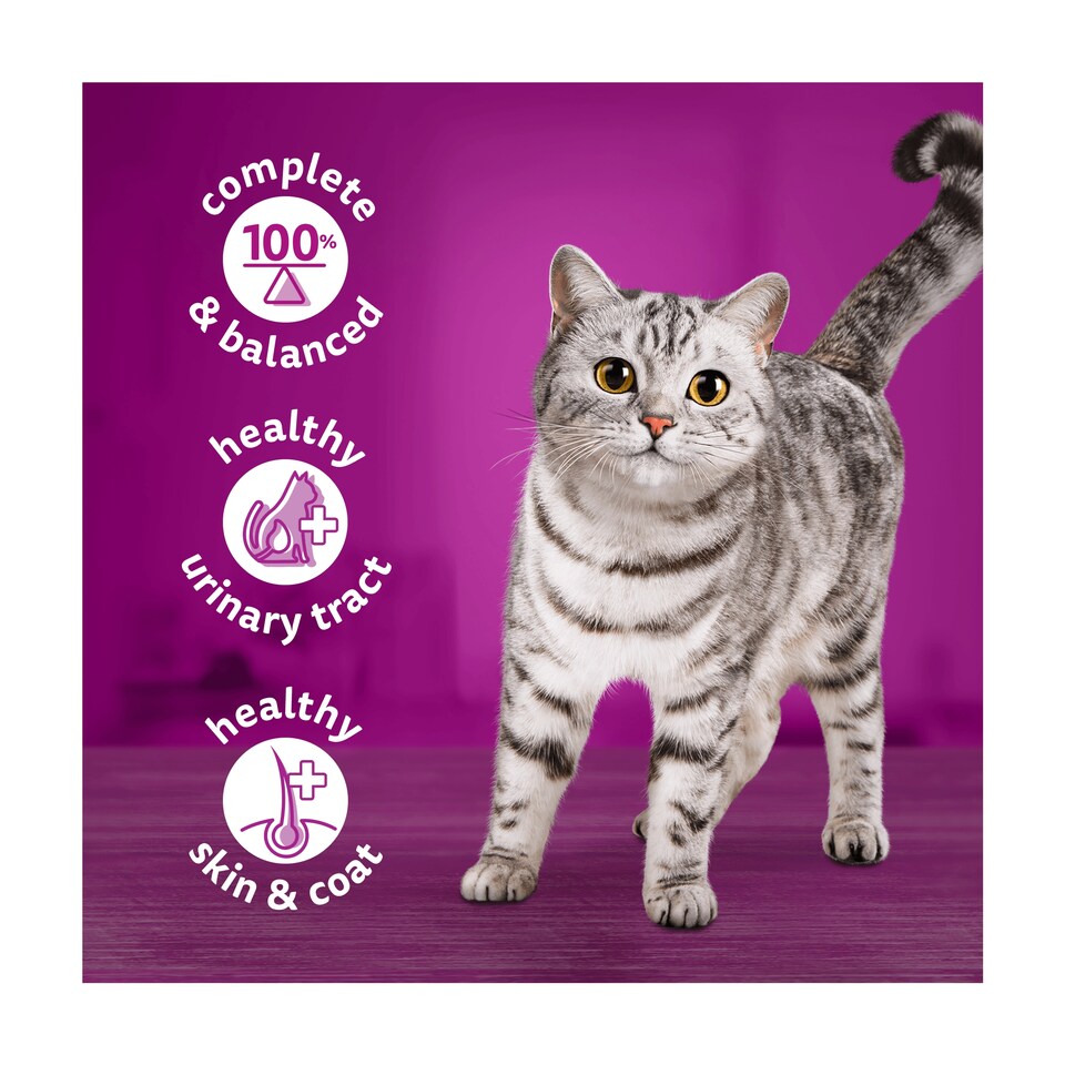 image 1 of Whiskas Adult Cat Food Tin Cans Ocean Menu in Jelly 6x400g