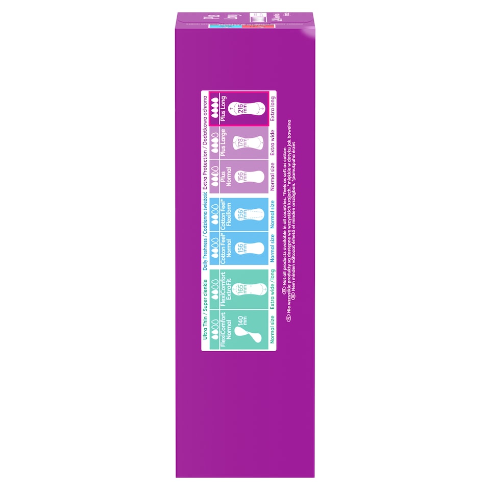image 1 of Carefree Pantyliners Long Plus 24'S