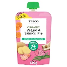 Tesco Veggie & Salmon Pie 130G