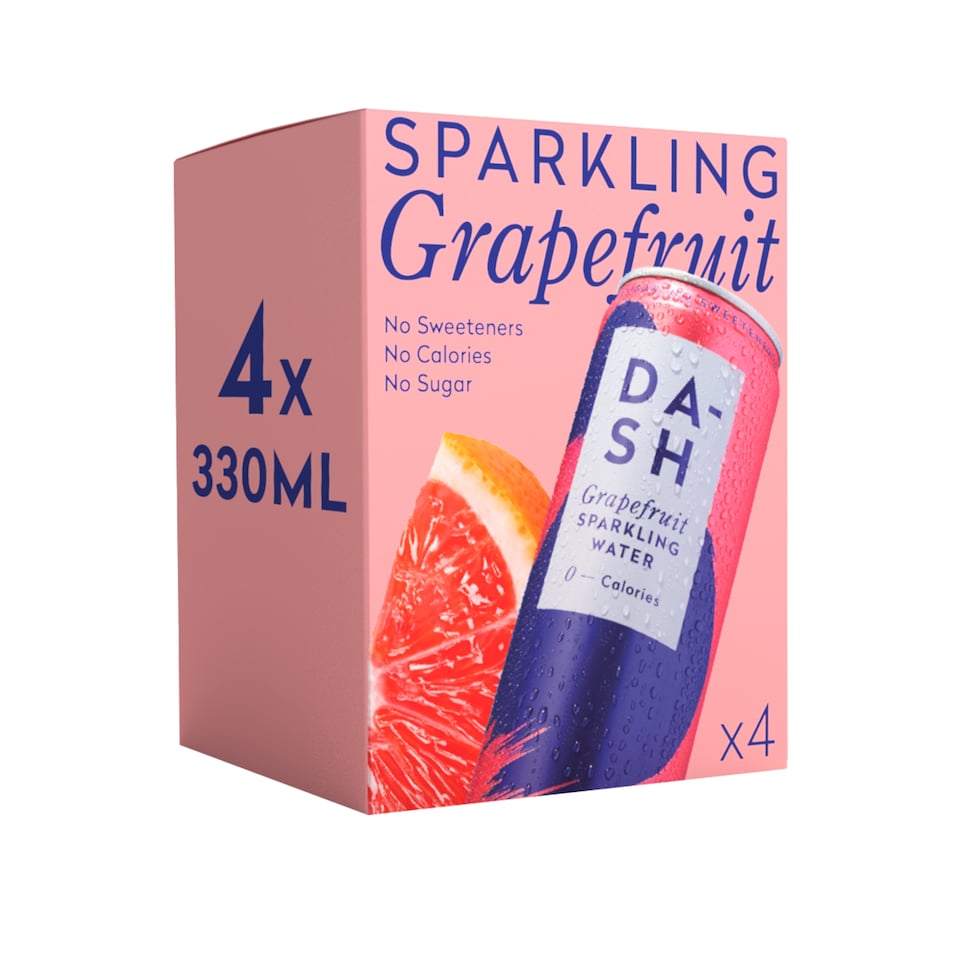 image 1 of DASH Grapefruit Infused Sparkling Water 4x330ml