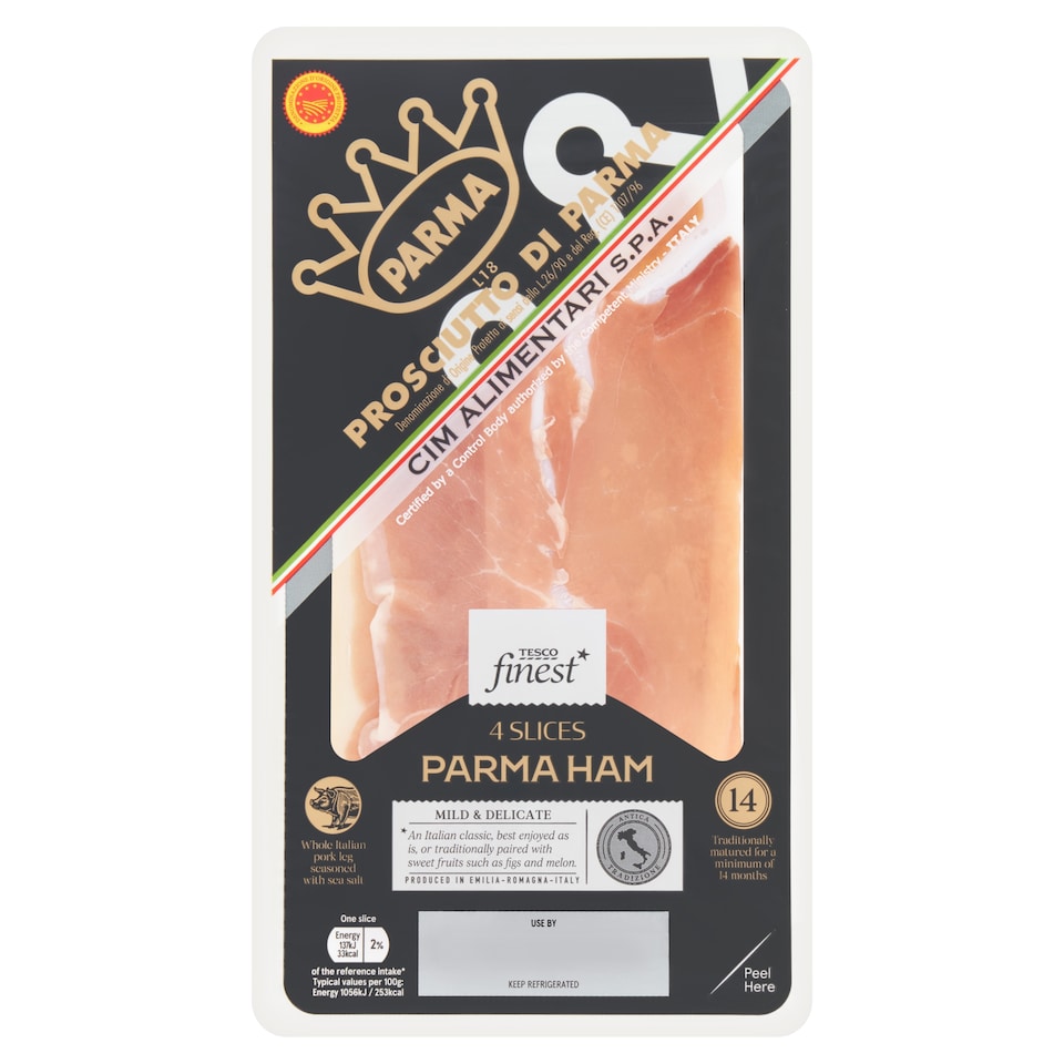 Tesco Finest 14 Month Parma Ham 50G