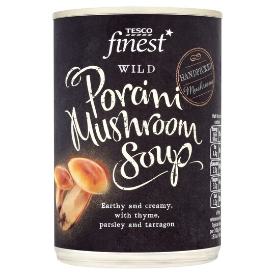 Tesco Finest Wild Mushroom Soup 400G Tesco Groceries