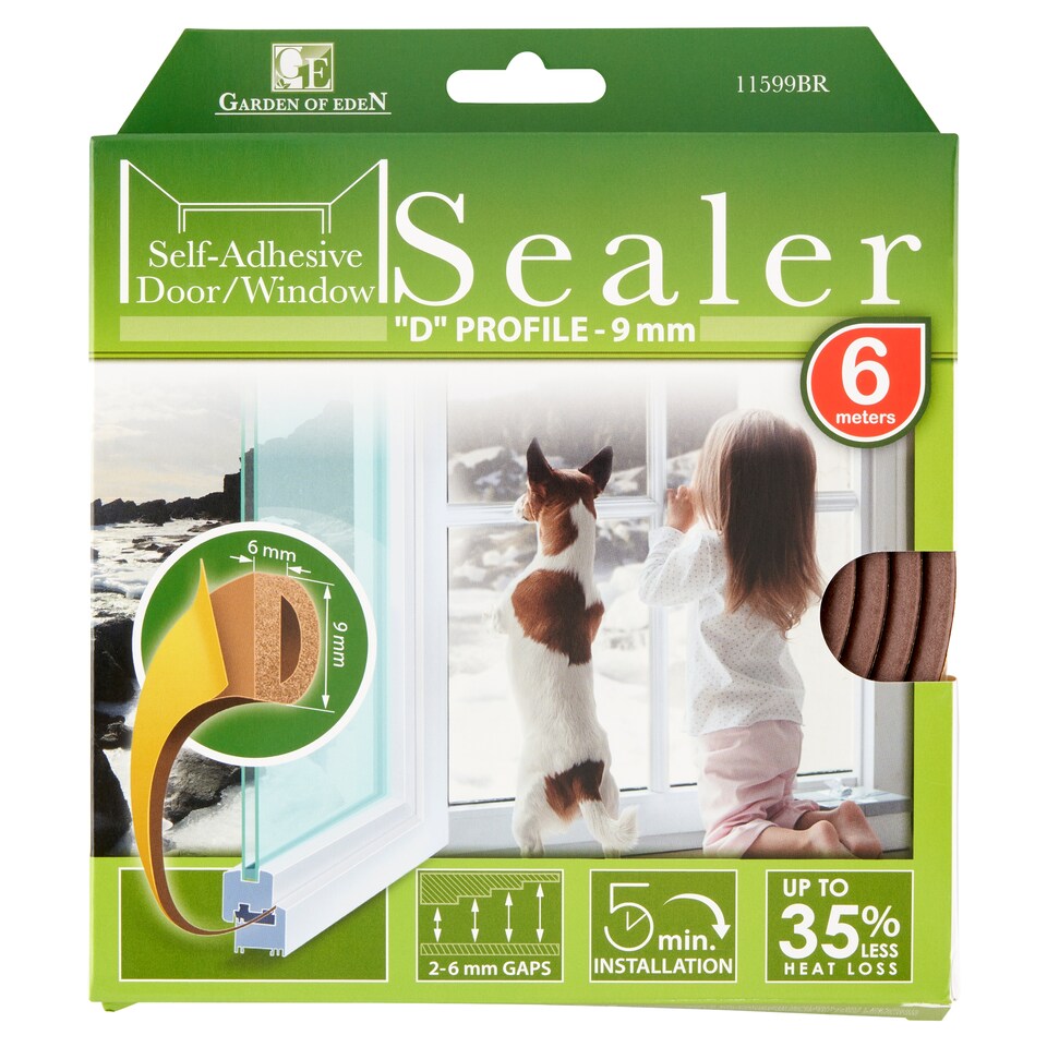 Garden of Eden Samolepicí izolace na dveře/okno "D" profil