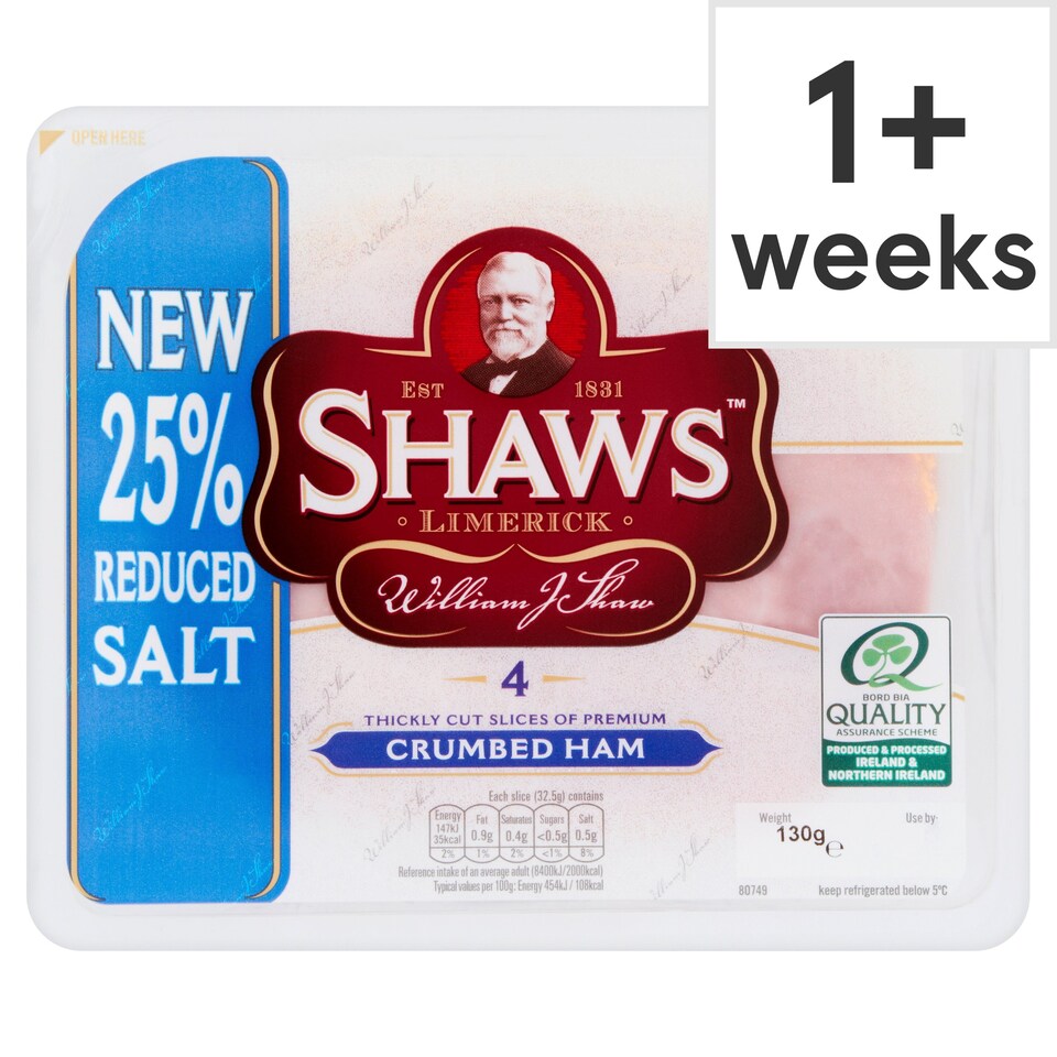 Shaws Crumbed Ham 130G