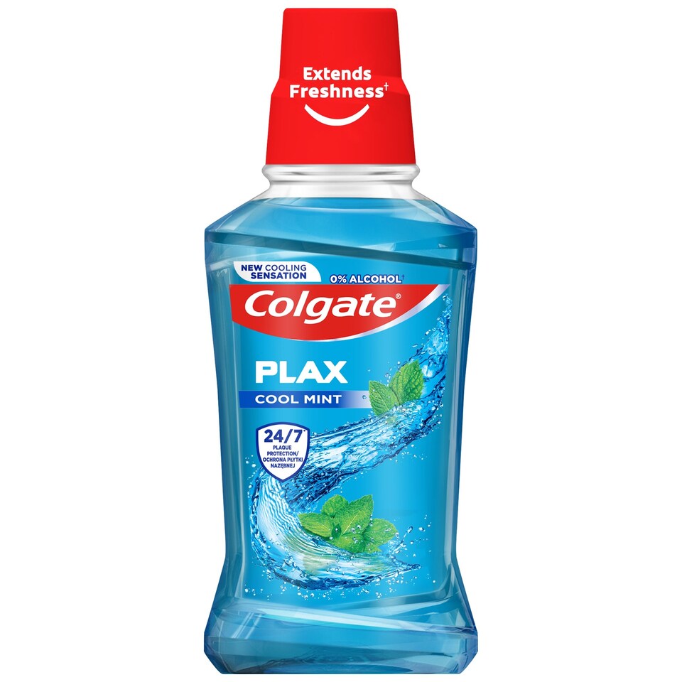 Obrázek 1 pro produkt Colgate Plax Cool Mint ústní voda bez alkoholu 250 ml
