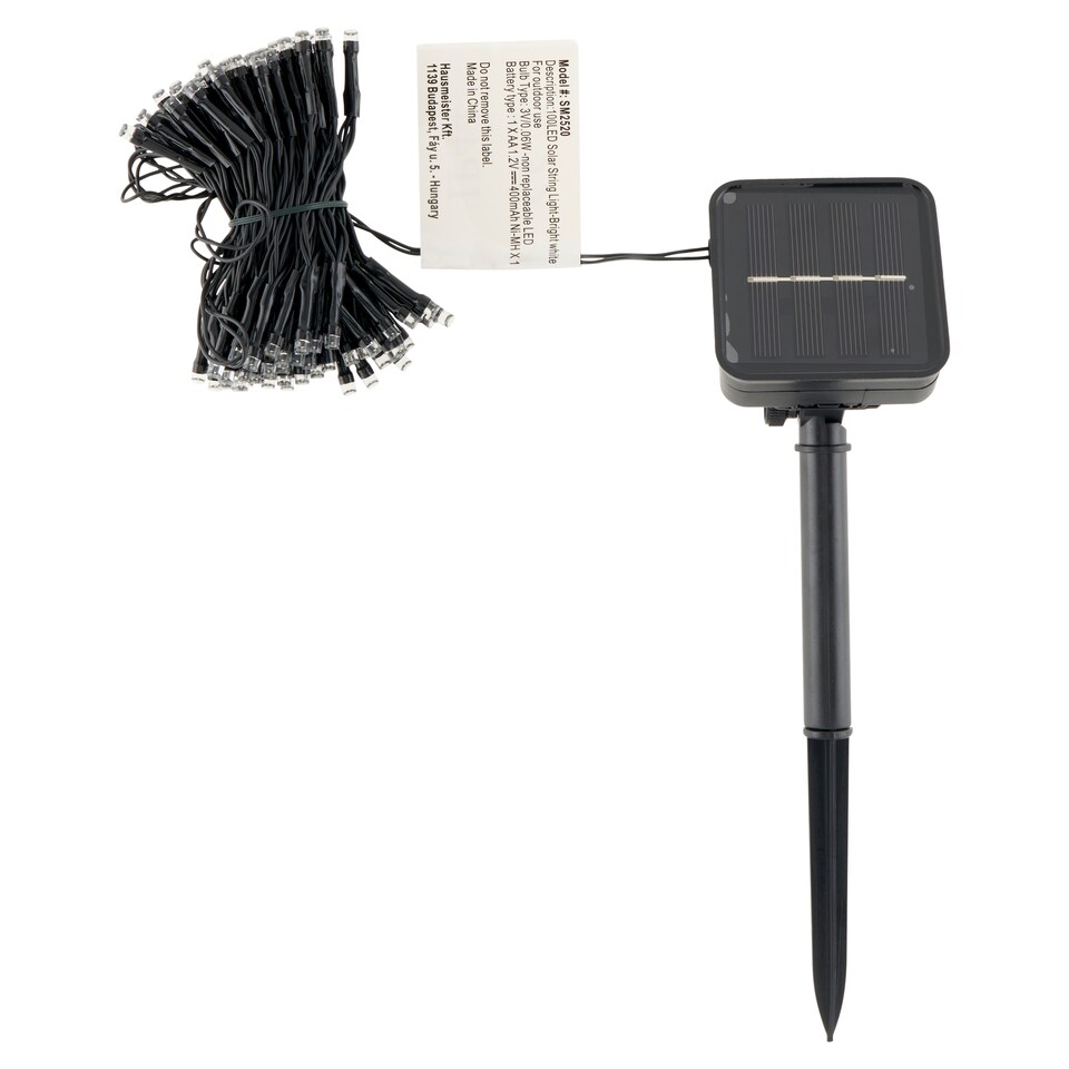 image 1 of Snow Meister SM2520 100 LED Warm White Color Energy Saving Solar String Light 4,95 m