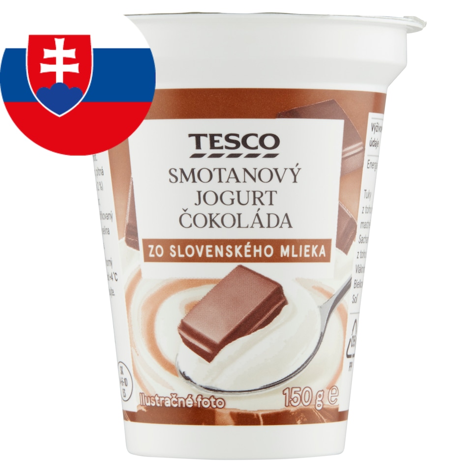 Tesco Smotanový jogurt čokoláda 150 g