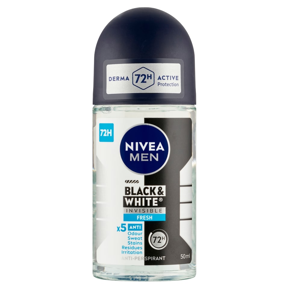 obrázok 1 z Nivea Men Black & White Invisible Fresh Guľôčkový antiperspirant 50 ml