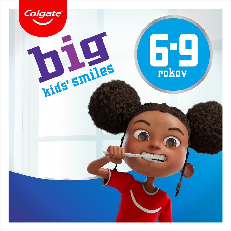 obrázok 1 z Colgate Big Kids Smiles detská zubná kefka pre deti vo veku 6-9 rokov