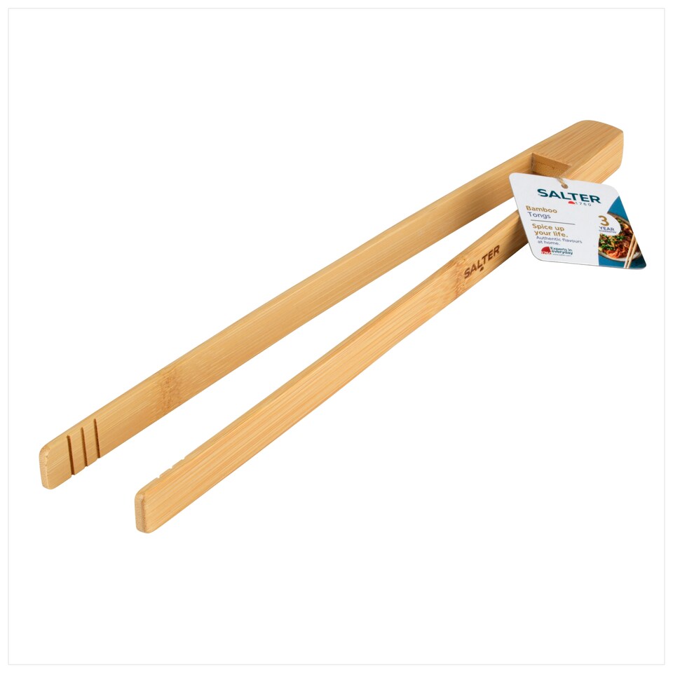 image 1 of Salter Bamboo Tongs
