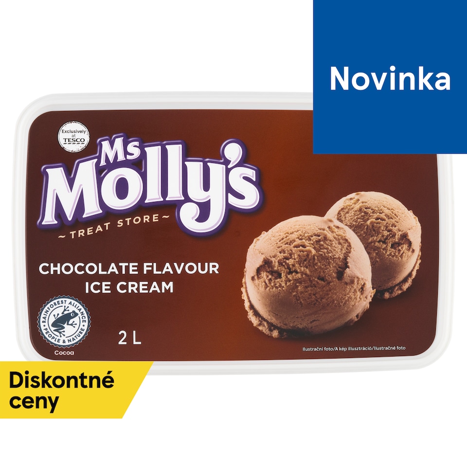 Ms Molly's Mrazený krém s čokoládovou príchuťou 2 l