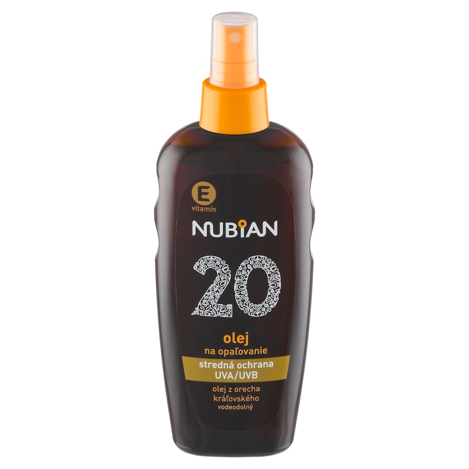 image 1 of Nubian Vodeodolný olej na opaľovanie SPF 20 200 ml