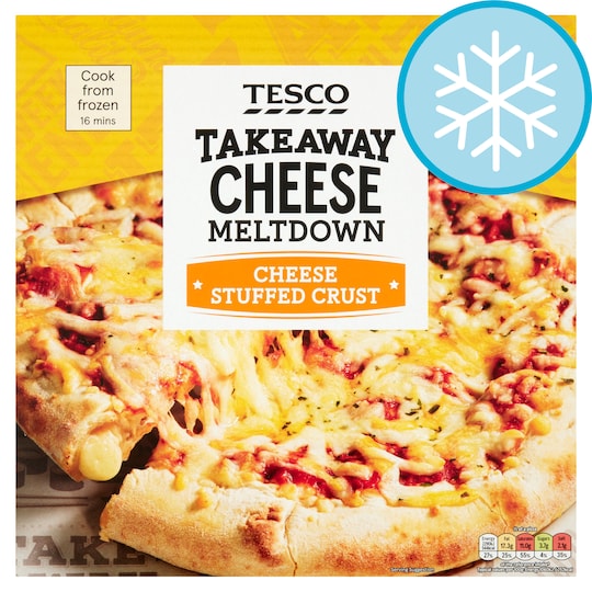 Tesco Stuffed Crust Cheese Pizza 431G Tesco Groceries