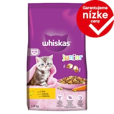 Whiskas Junior S lahodným kuracím 1,4 kg