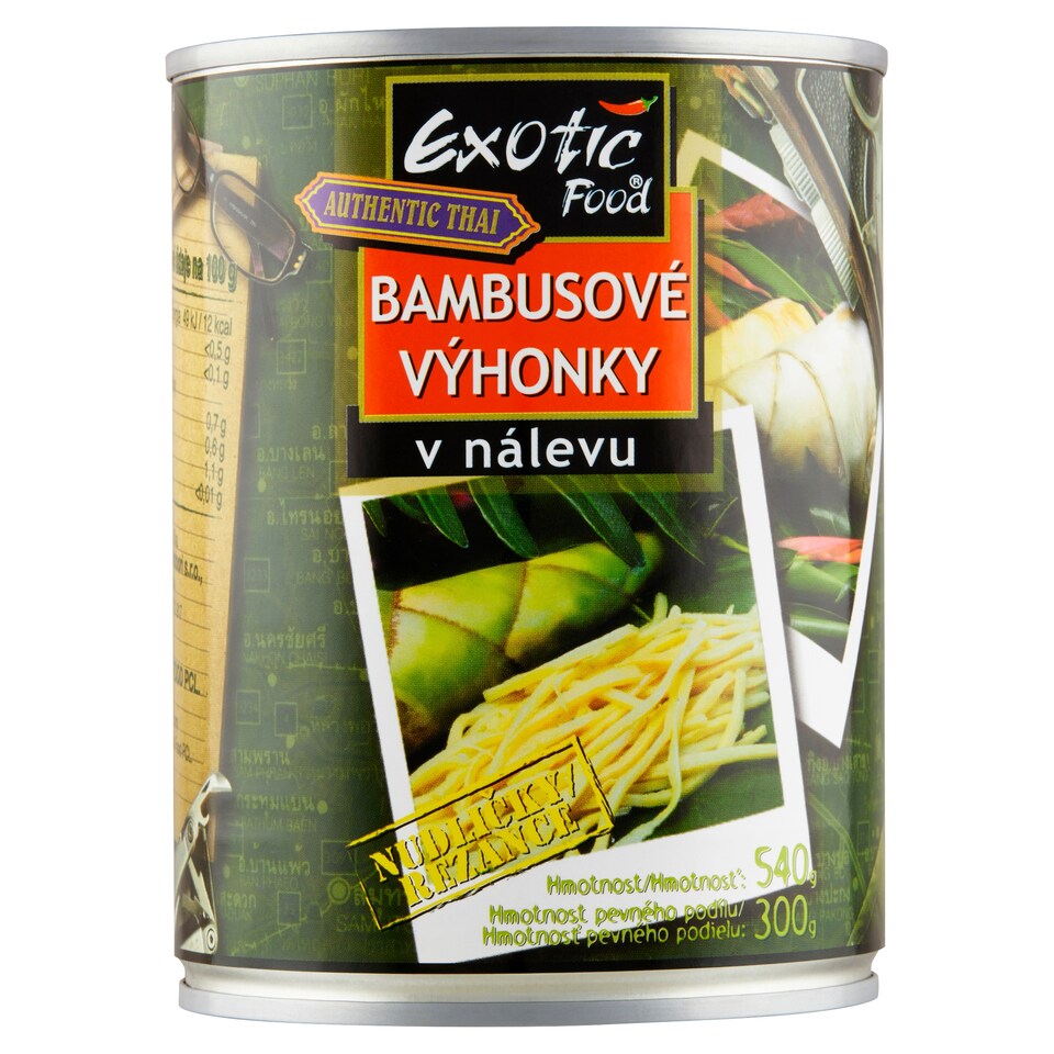 Exotic Food Authentic Thai Bambusové výhonky v nálevu 540g