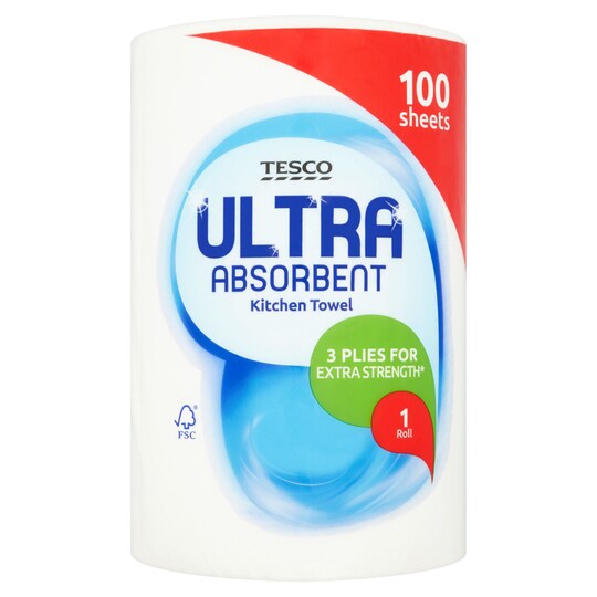 Tesco Ultra Kitchen Towel 100 Sheets Tesco Groceries