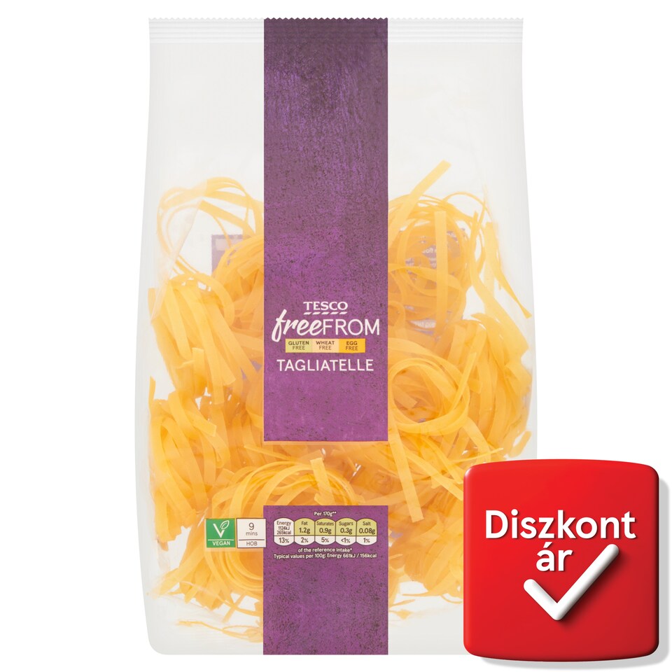 Tesco Free From kukoricalisztből és rizslisztből készült száraztészta 250 g