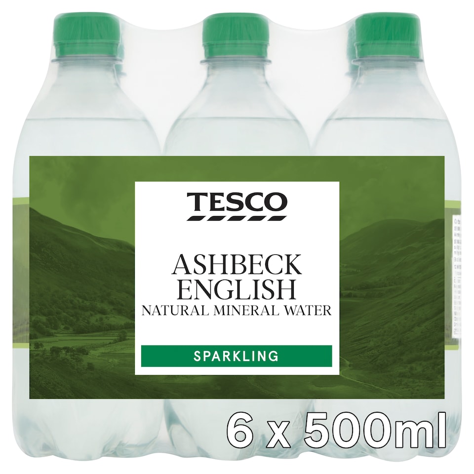 Tesco Sparkling Water 6X500ml