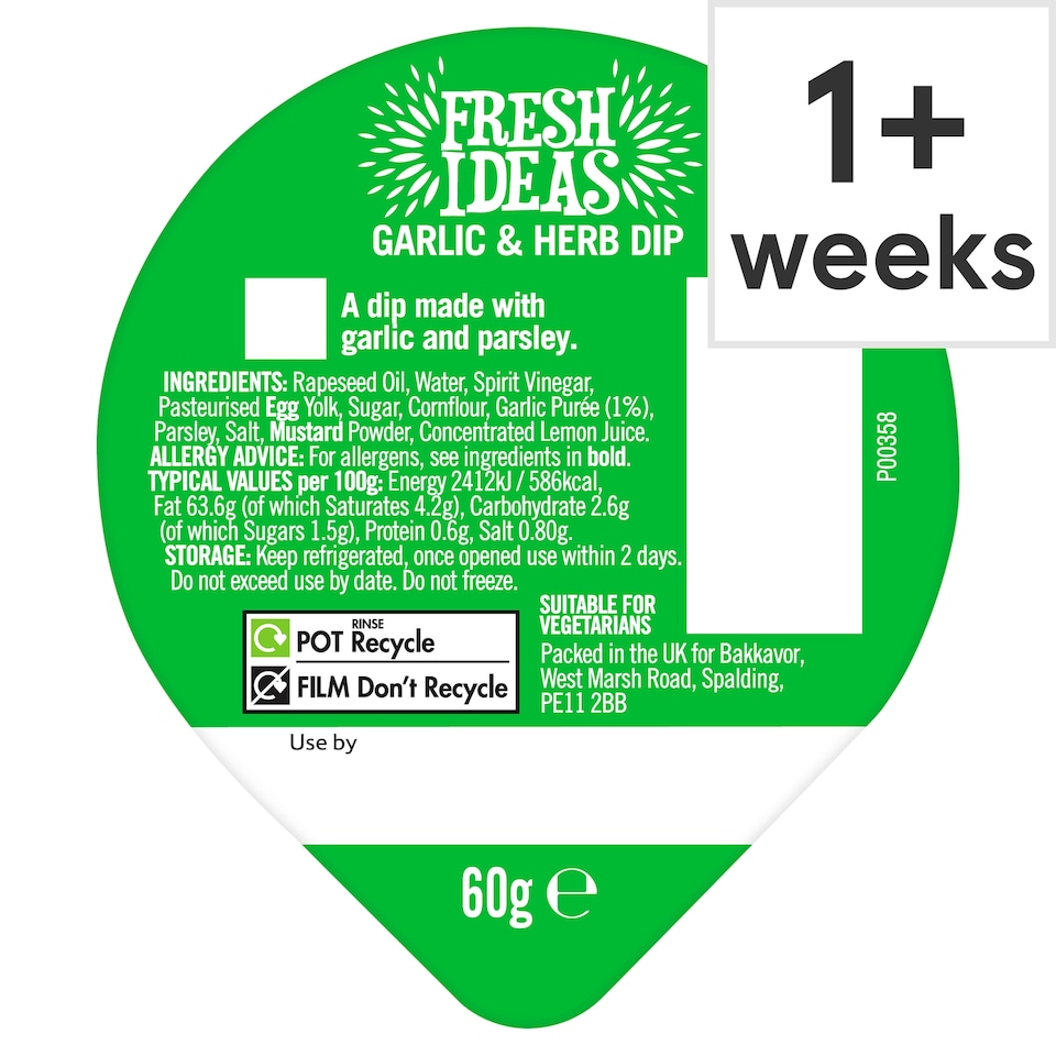 Fresh Ideas Garlic & Herb Dip 60G