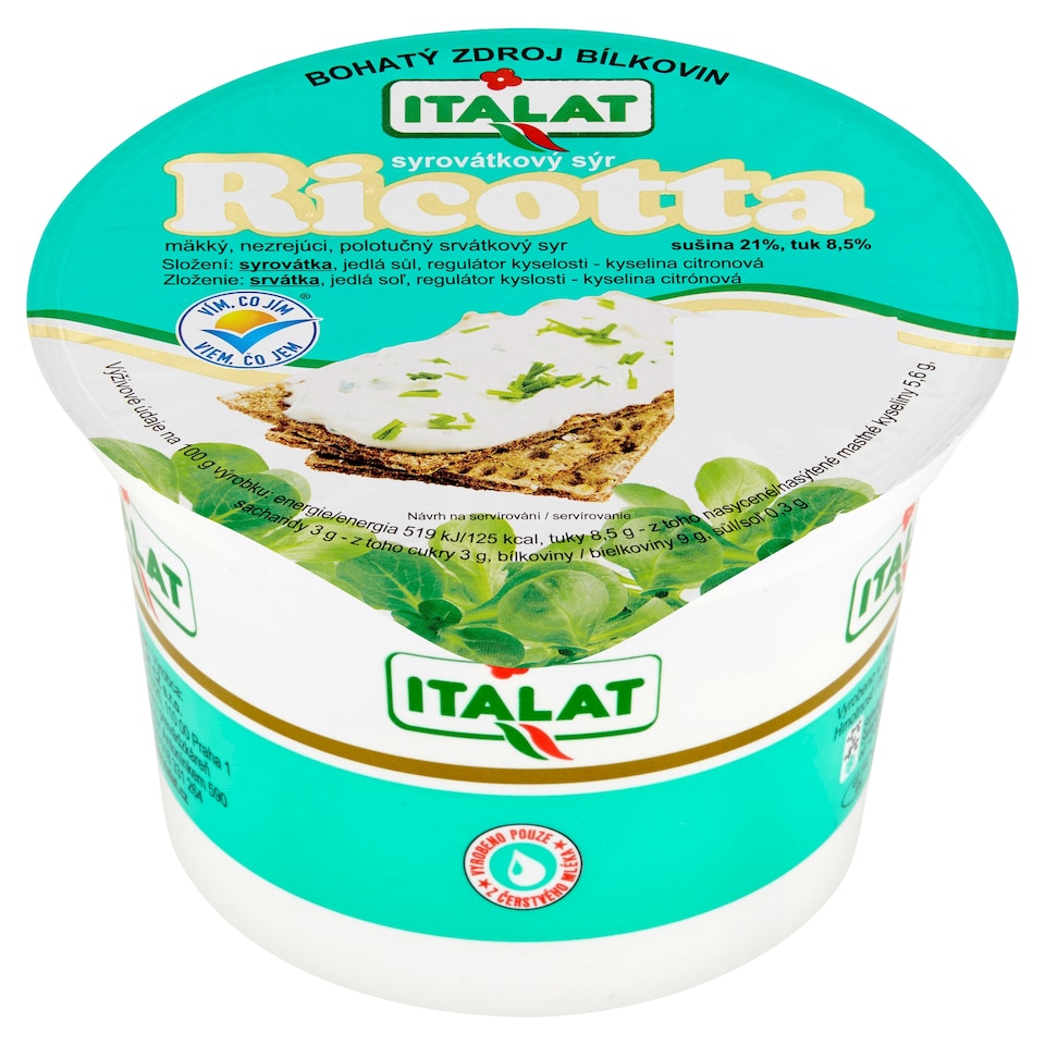 Obrázek 1 pro produkt Italat Ricotta 200g