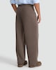 image 3 of The F&F Edit Cupro Co-ord Joggers in Brown