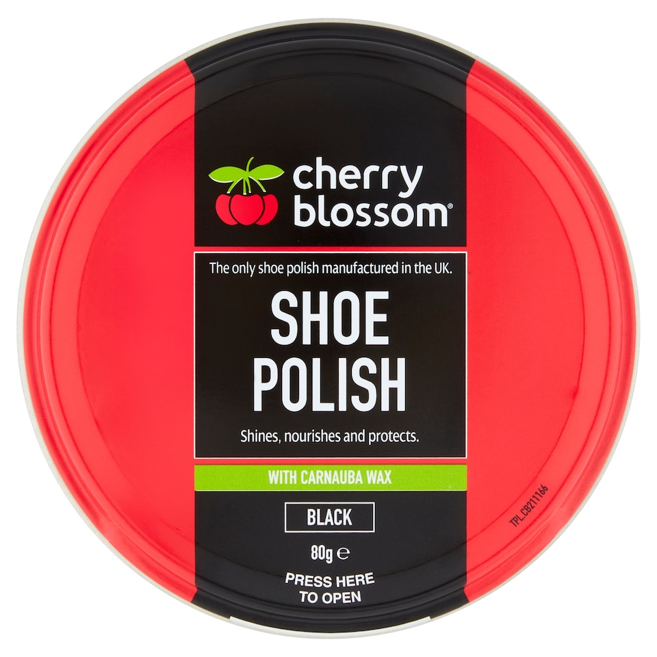 Cherry Blossom Shoe Polish Black 80G