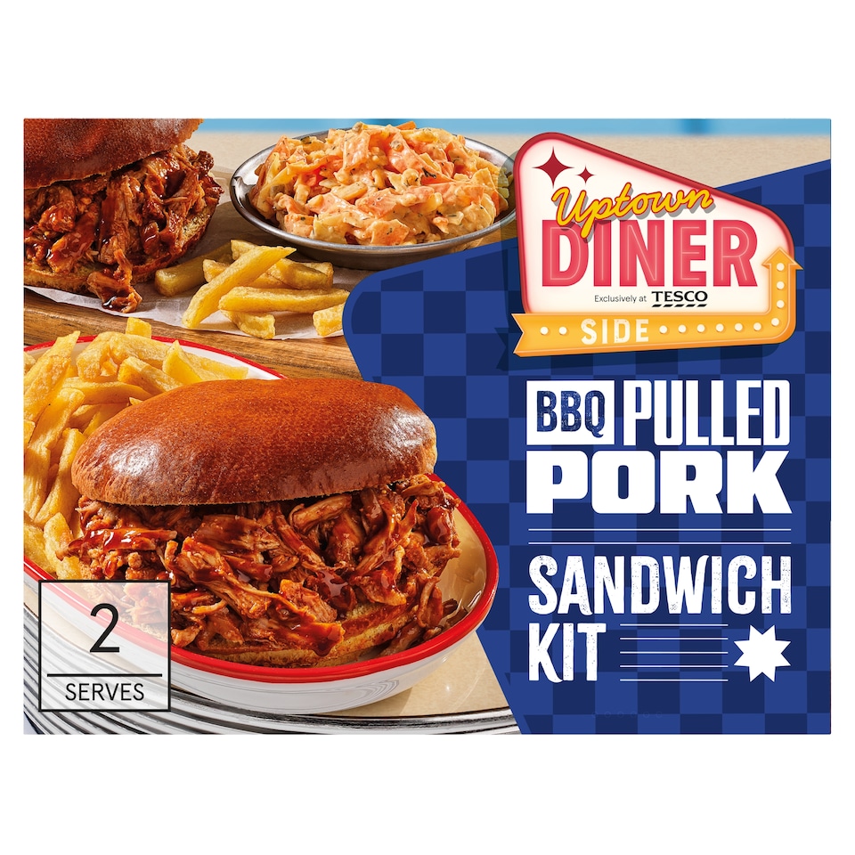 image 1 of Uptown Diner BBQ Pulled Pork Sandwich Kit 458G