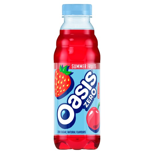 Oasis Summer Fruits Light 500Ml Tesco Groceries
