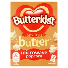 Butterkist Butter Microwave Popcorn 3X70g