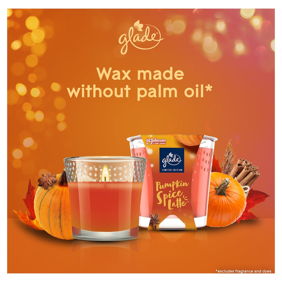image 1 of Glade Pumpkin Spice Latte Candle 112g