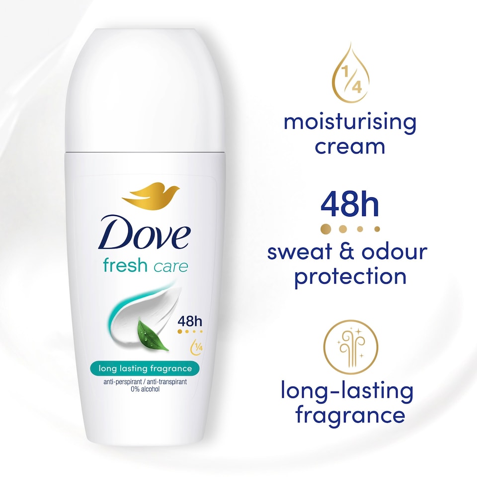 image 1 of Dove 48h Fresh Antiperspirant Deodorant Roll On 50ml