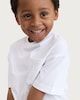 image 2 of F&F Boys Pure Cotton Pocket Front Short Sleeved T-Shirt in White