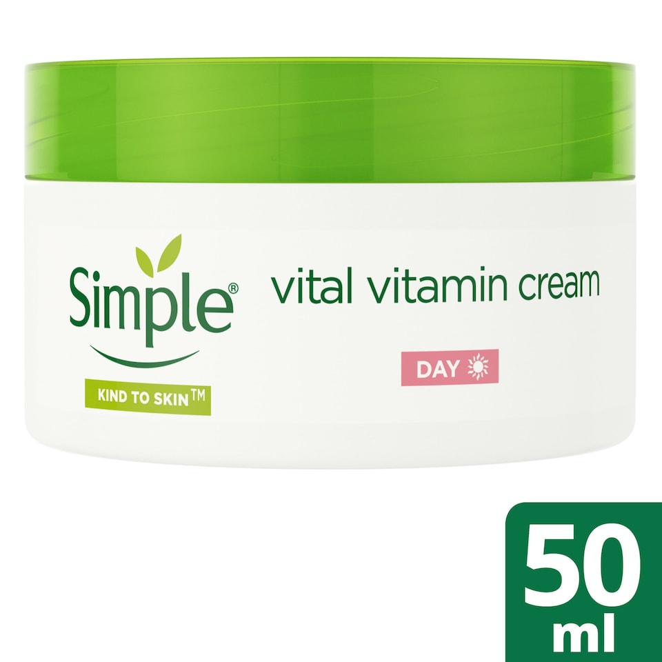 image 1 of Simple Kind To Skin Vital Vitamin Day Cream Spf 15 50Ml