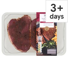 Tesco 2 Beef Ranch Steaks With Garlic & Chilli 250G