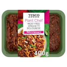 Tesco Plant Chef Meat Free Spaghetti Bolognese 400G