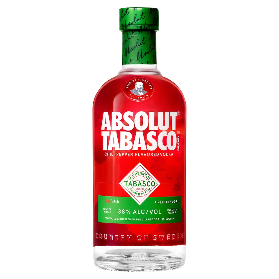Absolut Tabasco Chili Pepper Vodka 700ml