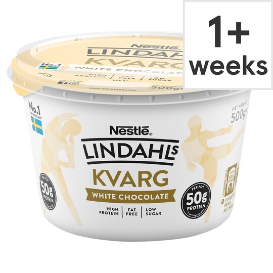 Lindahls Kvarg White Chocolate Flavour Quark 500G Tesco Groceries