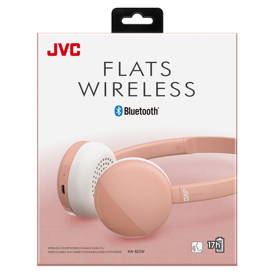 image 1 of Jvc S22 Flats Wireless Headphones Pink