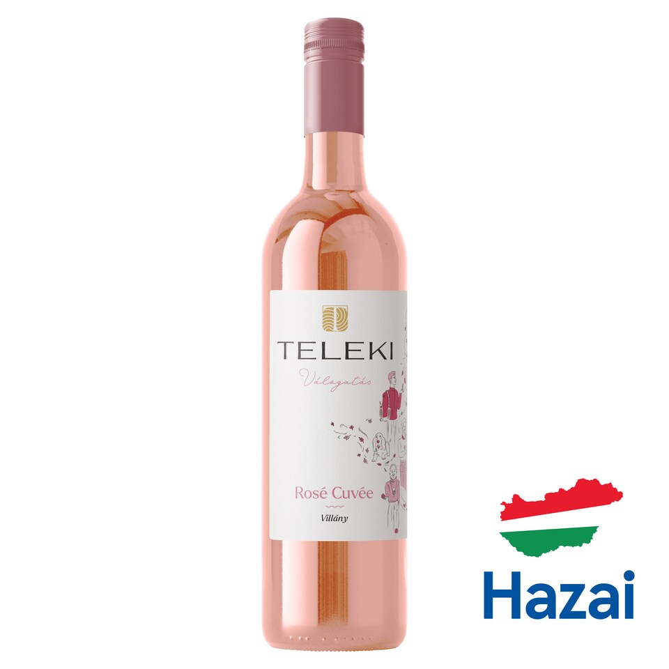 Teleki Válogatás Villányi Rosé Cuvée classicus száraz rosébor 12% 0,75 l