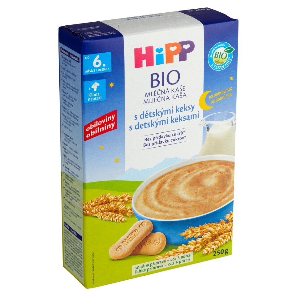 HiPP Organic Milk Porridge with Baby Biscuits for Good Night 250g