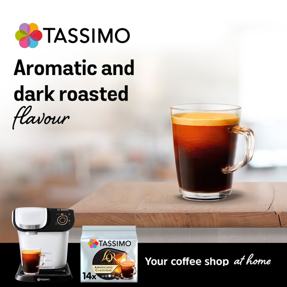 image 1 of Tassimo L'or. Americano Coffee Pods X14 116.2G