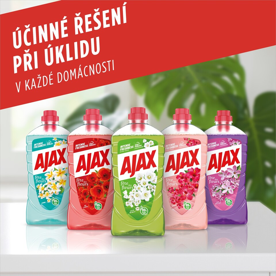 Obrázek 1 pro produkt Univerzální čistící prostředek Ajax® Floral Fiesta Spring Flowers zelený 1000 ml