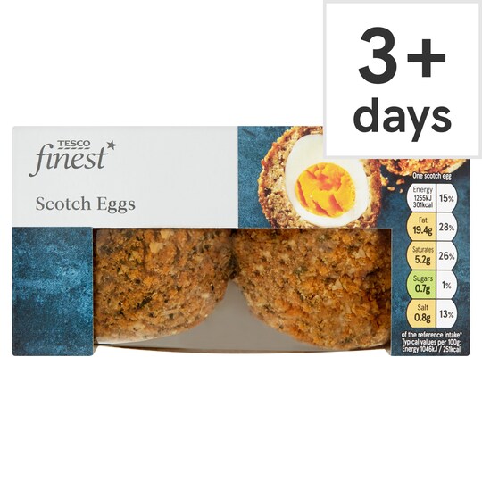 Tesco Finest 2 Scotch Eggs 240G Tesco Groceries