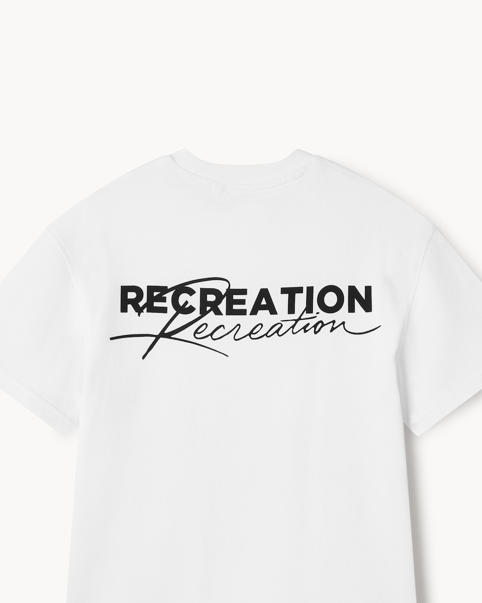 image 1 of F&F Boys Pure Cotton Slogan Oversized Fit T-Shirt in White