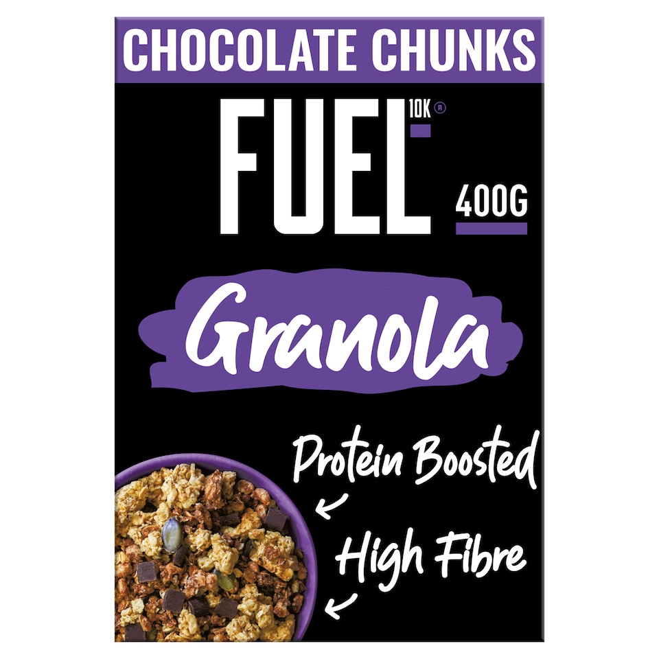 image 1 of FUEL10K Chocolate Chunks Protein Granola Breakfast Cereal 400g